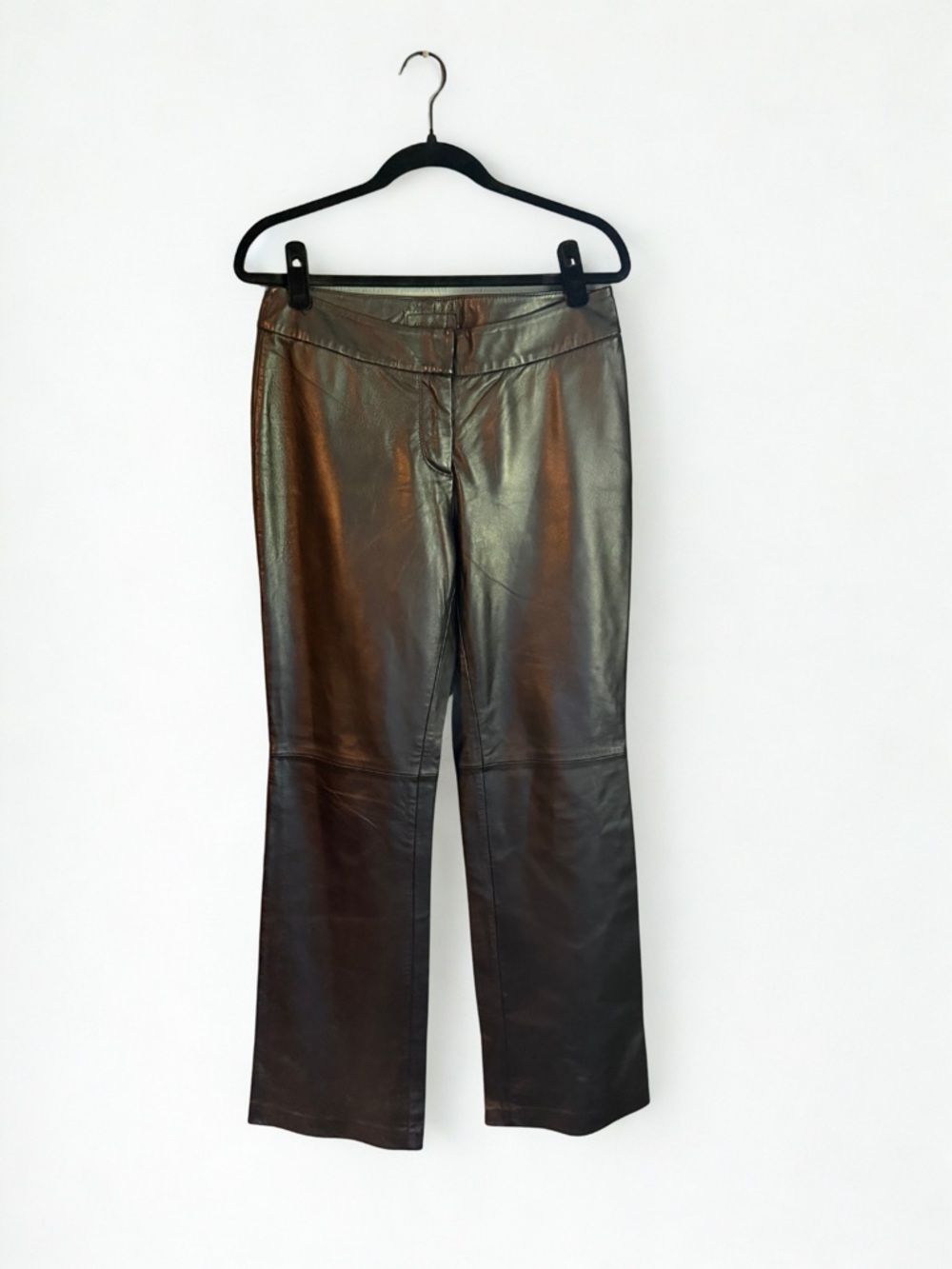 Black Soft Leather Pants